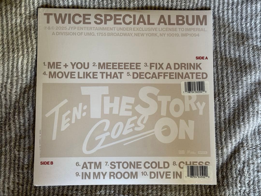 アメリカ限定TWICE TEN:The Story Goes On LPレコード