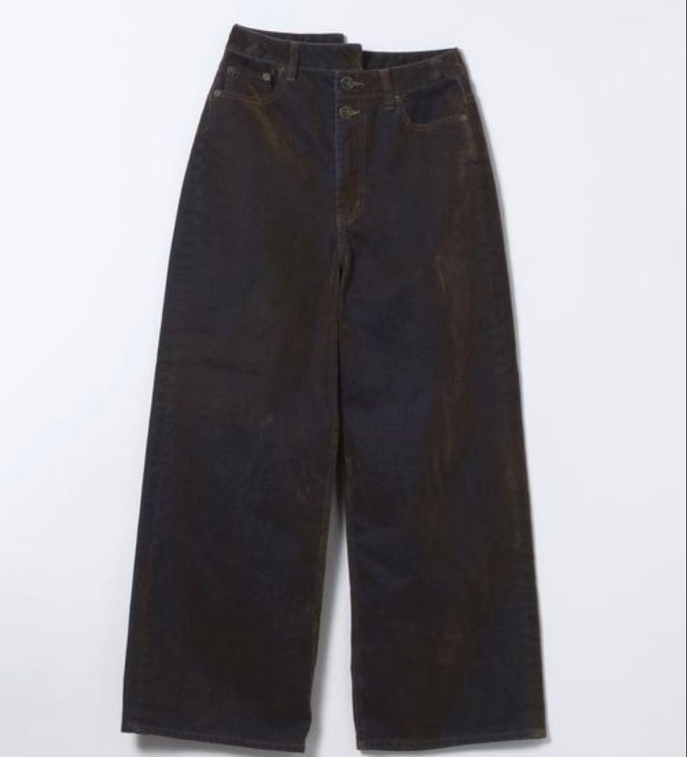 ジーナシスジーンズ デニム デニムパンツ フロッキーワイドデニム10450円