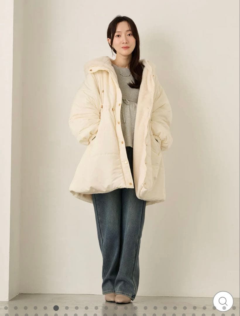 honono ダッカー付き中綿アウター