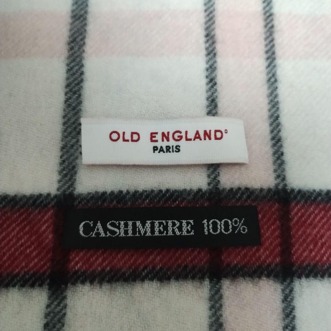 最終値下！OLD ENGLAND cashmere100% チェック大判ストール