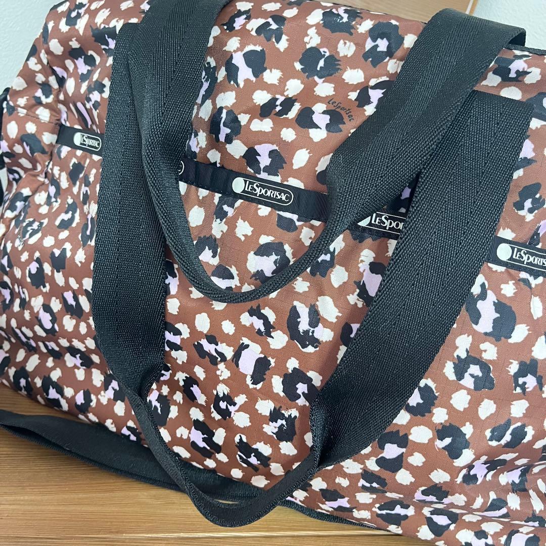 レスポートサック　ハーパー　ボストンバッグ　花びら柄　ピンク　2way