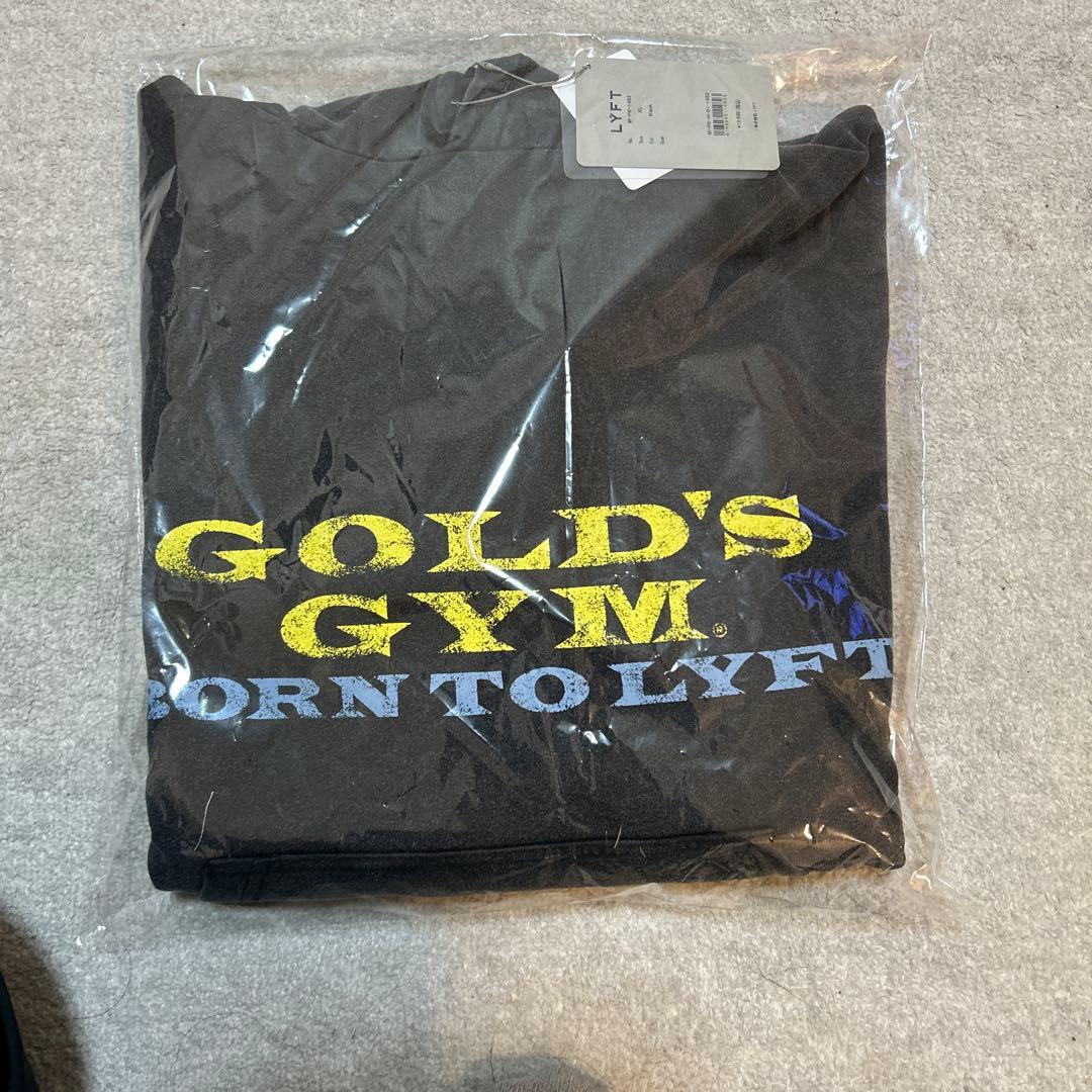 【新品】LÝFT × GOLD'S GYM LOGO HOODIE 黒