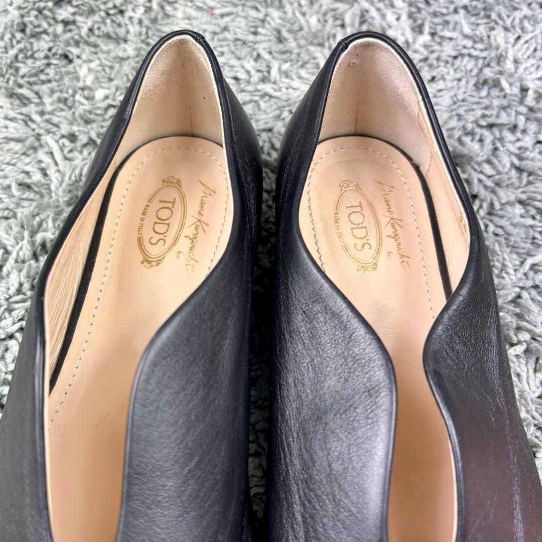 TOD'S × Mame Kurogouchi パンプス レザー ブラック