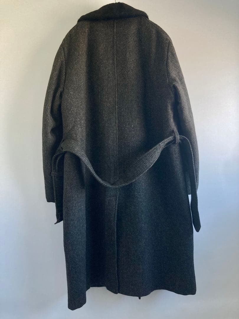 ジャケット・アウター 60s Vintage Heavy Tweed Wool Gang Coat