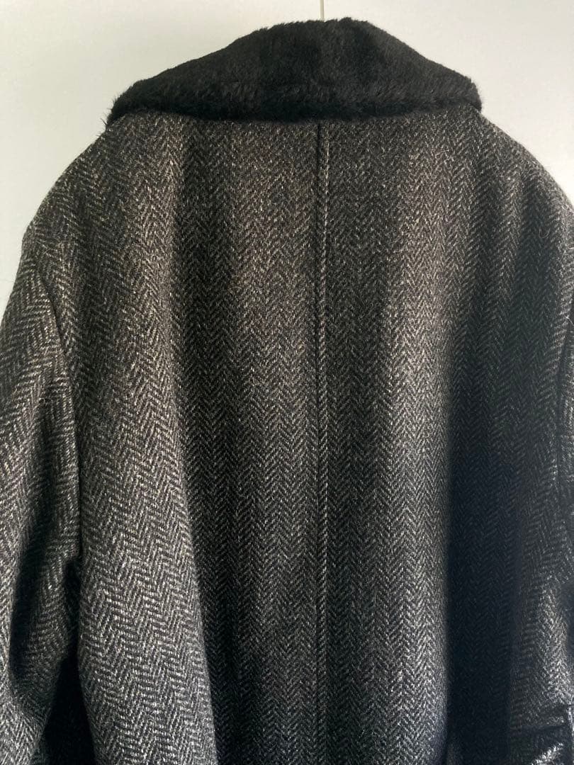 ジャケット・アウター 60s Vintage Heavy Tweed Wool Gang Coat