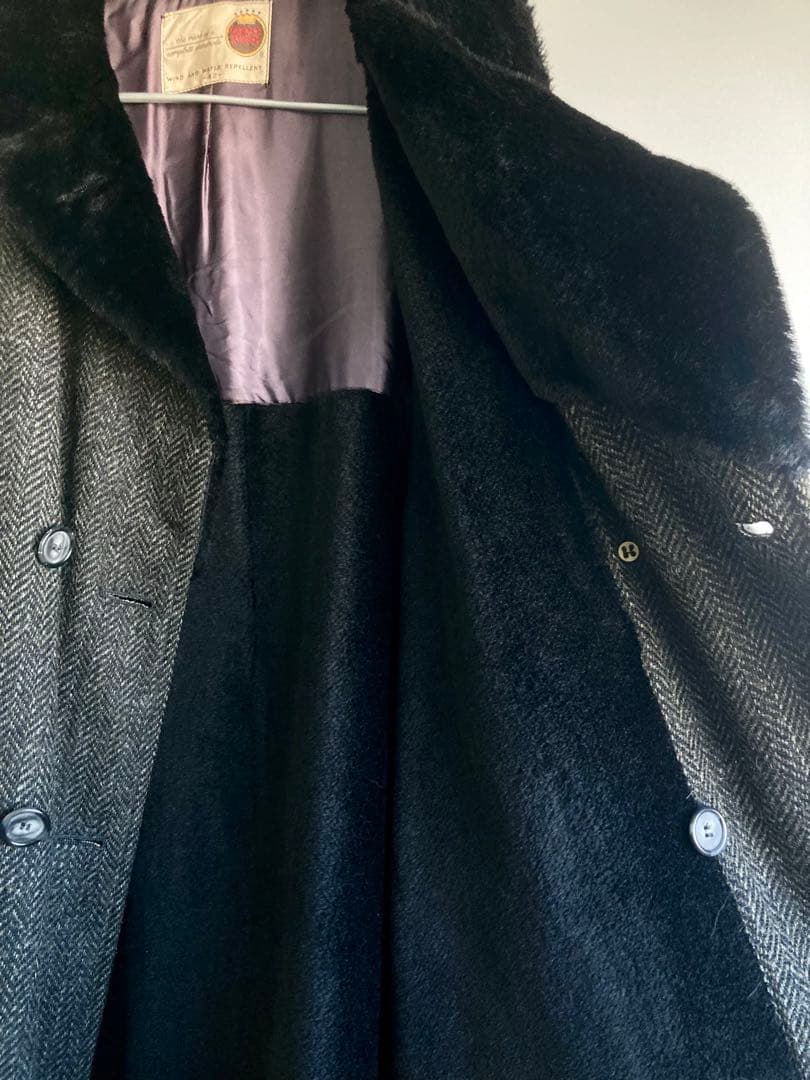ジャケット・アウター 60s Vintage Heavy Tweed Wool Gang Coat