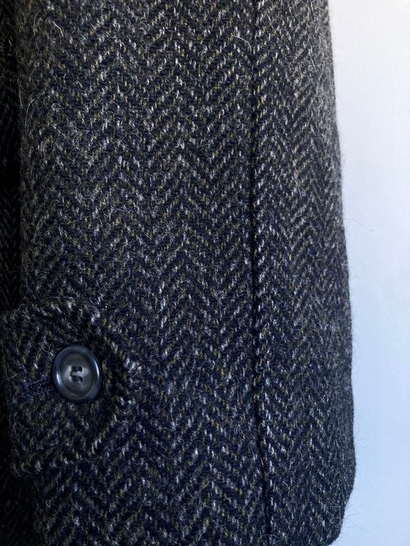 ジャケット・アウター 60s Vintage Heavy Tweed Wool Gang Coat