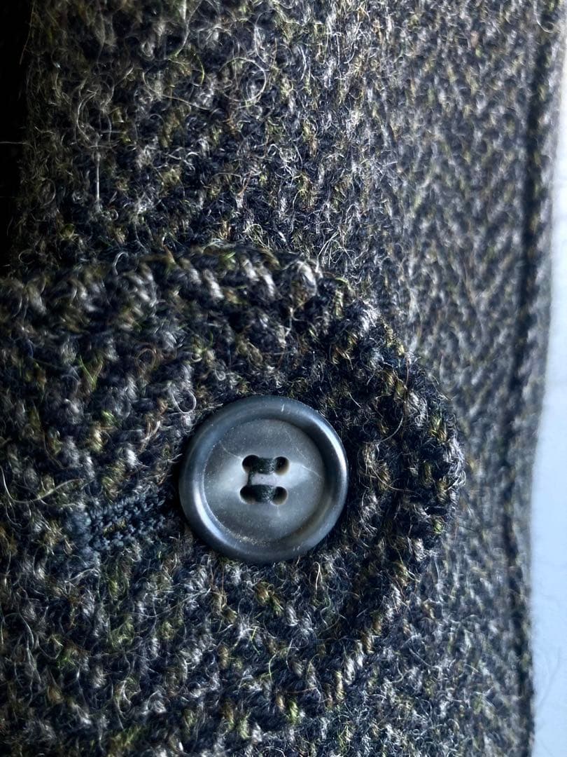 ジャケット・アウター 60s Vintage Heavy Tweed Wool Gang Coat
