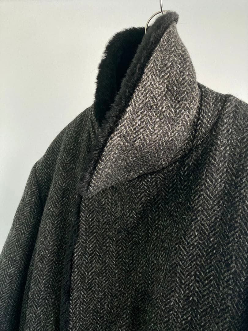 ジャケット・アウター 60s Vintage Heavy Tweed Wool Gang Coat