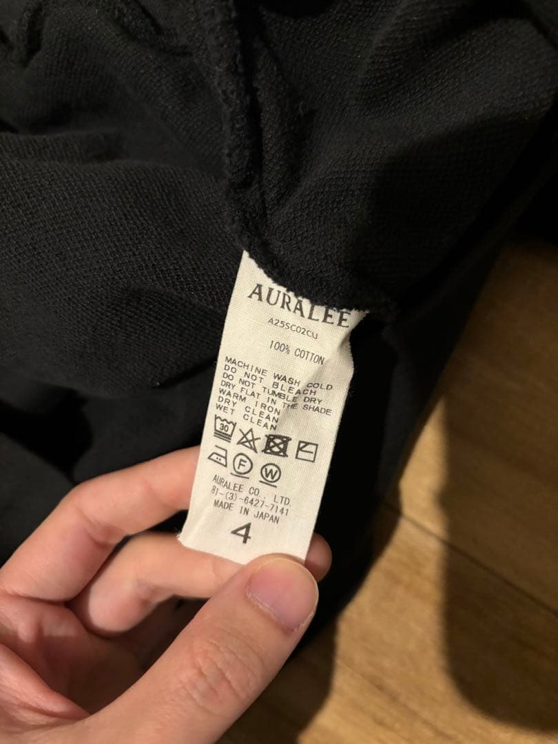 SUPER HIGH GAUGE SWEAT ZIP CARDIGAN ブラック