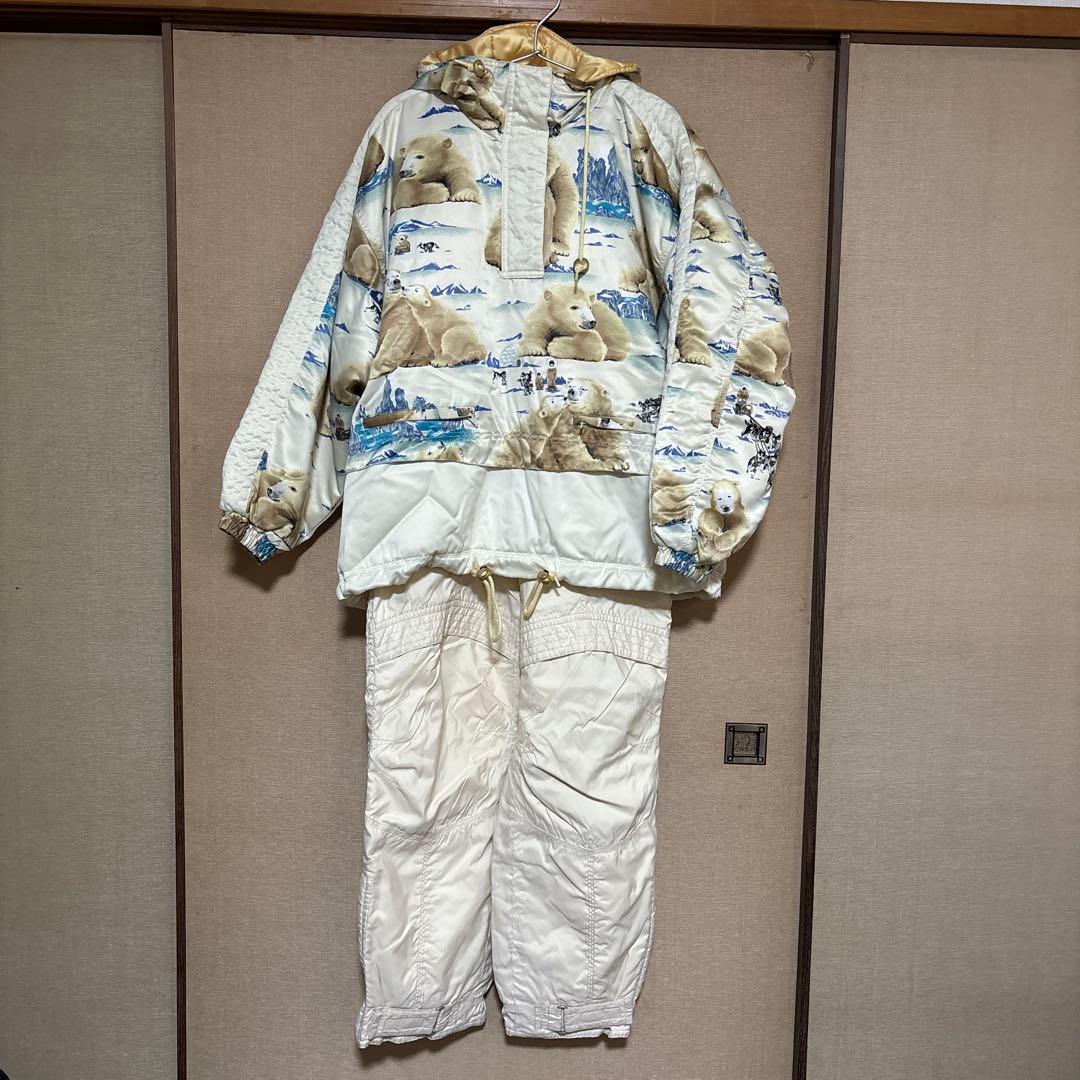 KENSHO ABE SPORTS スキーウェア セットアップ　アニマル　白熊