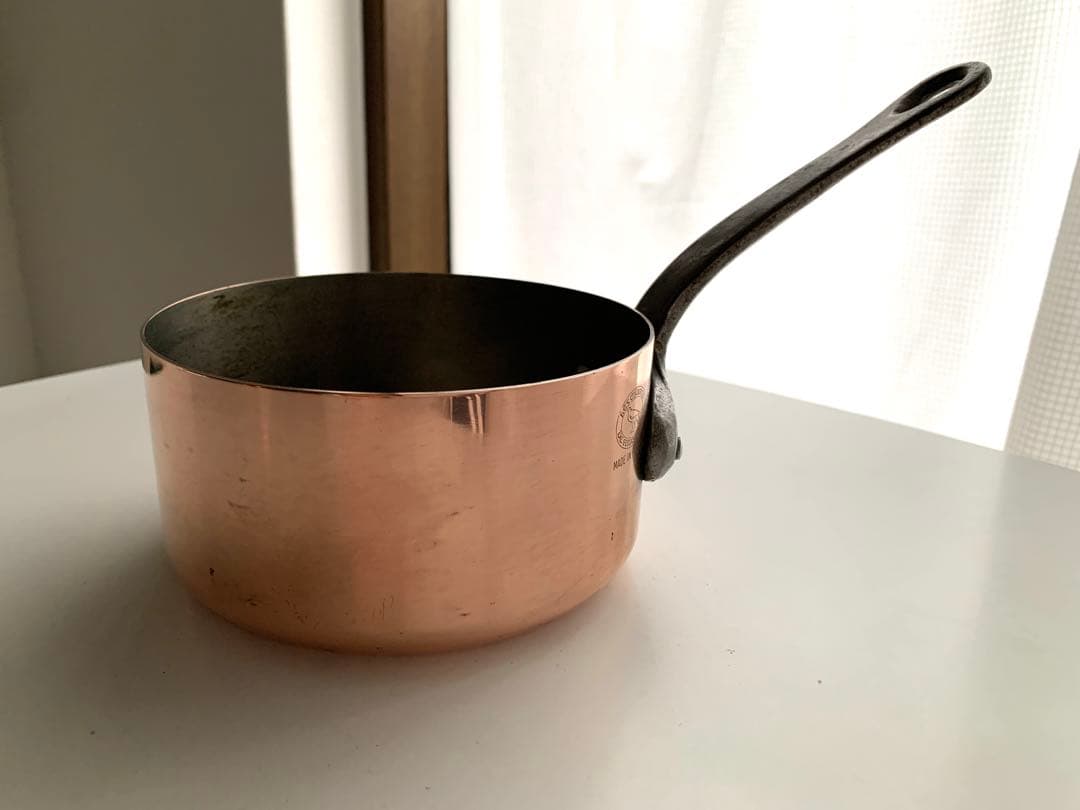 フランスアンティーク　銅製　片手鍋