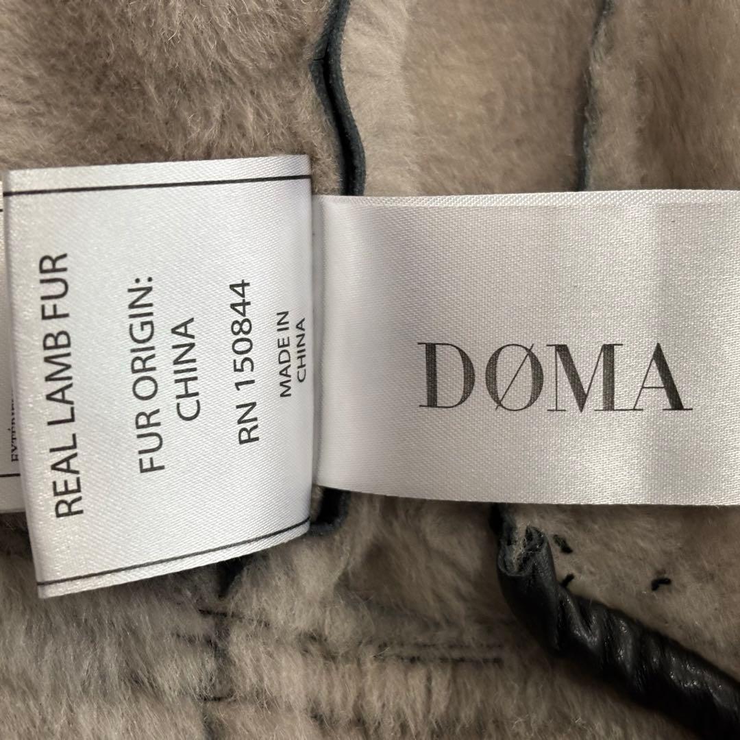 【美品】 DOMA ダブルライダース レザー ムートン レディース ブラック