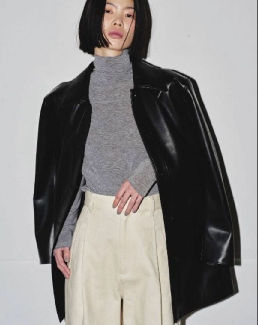 ジャケット・アウター Ecoleather Soutiencollar Jacket todayful