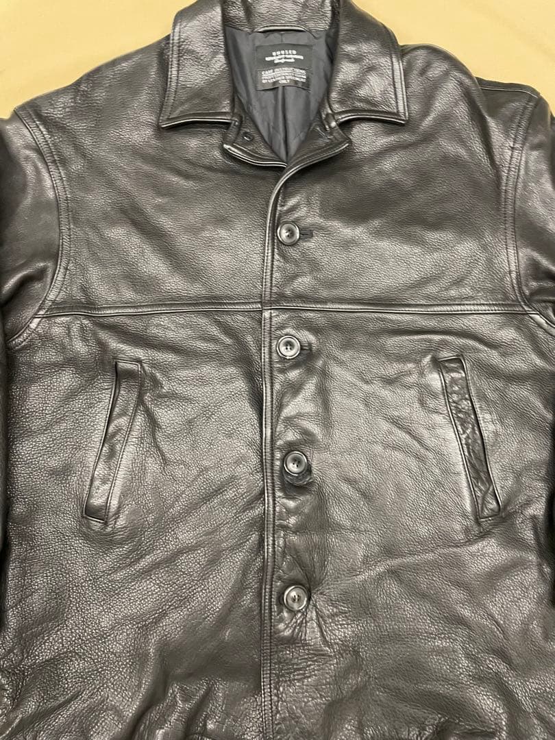 23AW US2358レザーカーコート black Size3 L