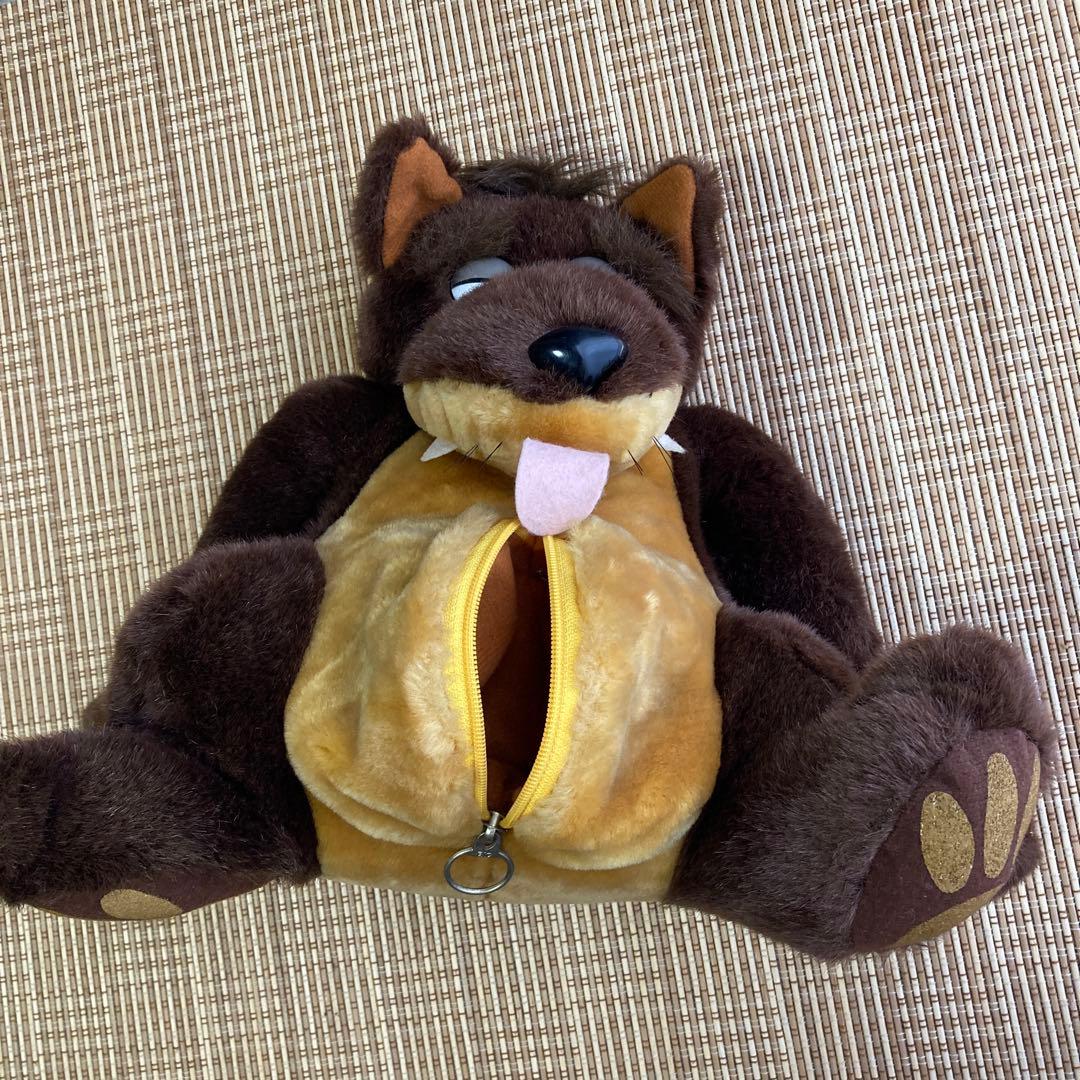 フ*ラ様 おおかみとしちひきのこやぎ ぬいぐるみ オオカミと七匹のコヤギ　レトロ