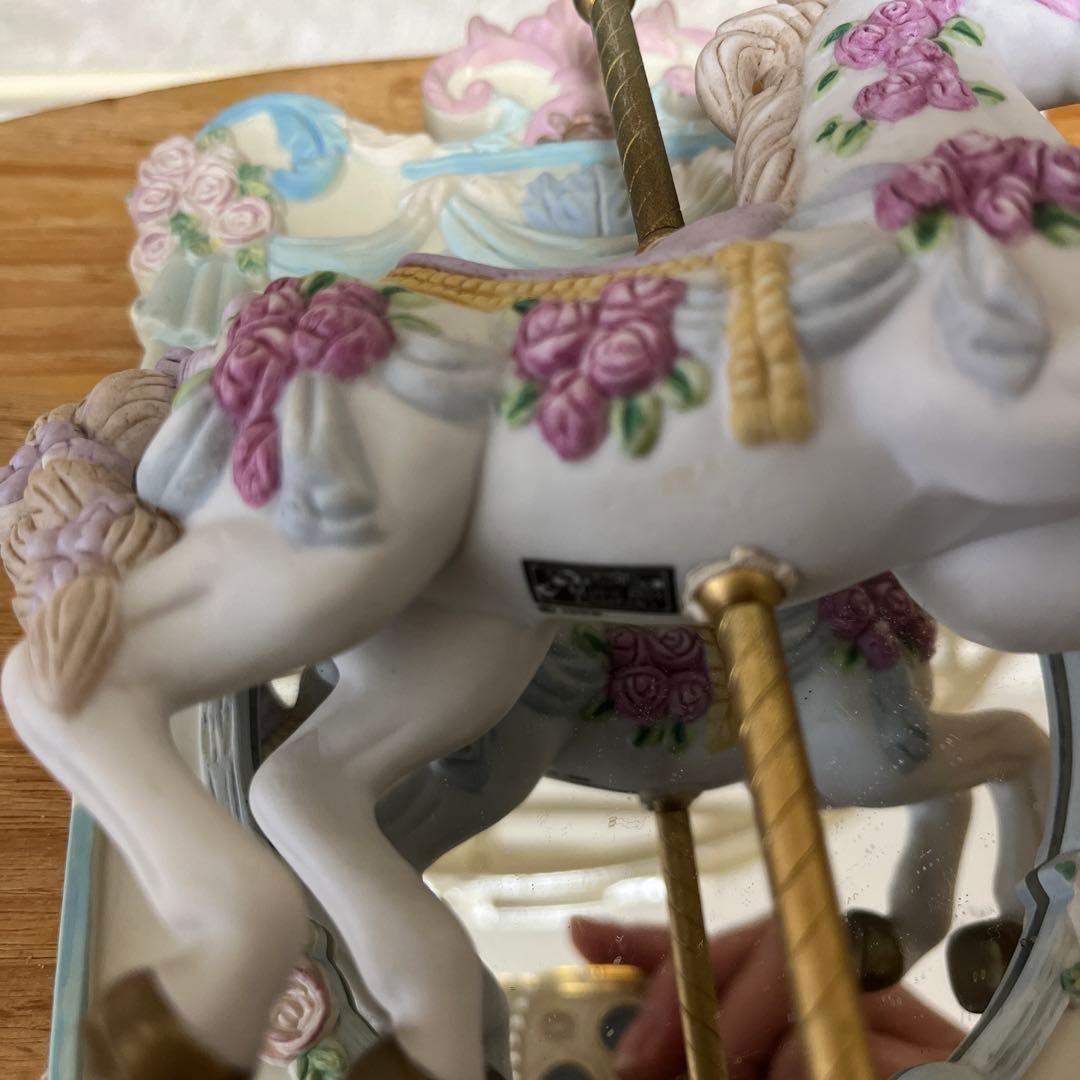 1988年ヴィンテージ　オルゴール　カルーセルコレクション　木馬　④