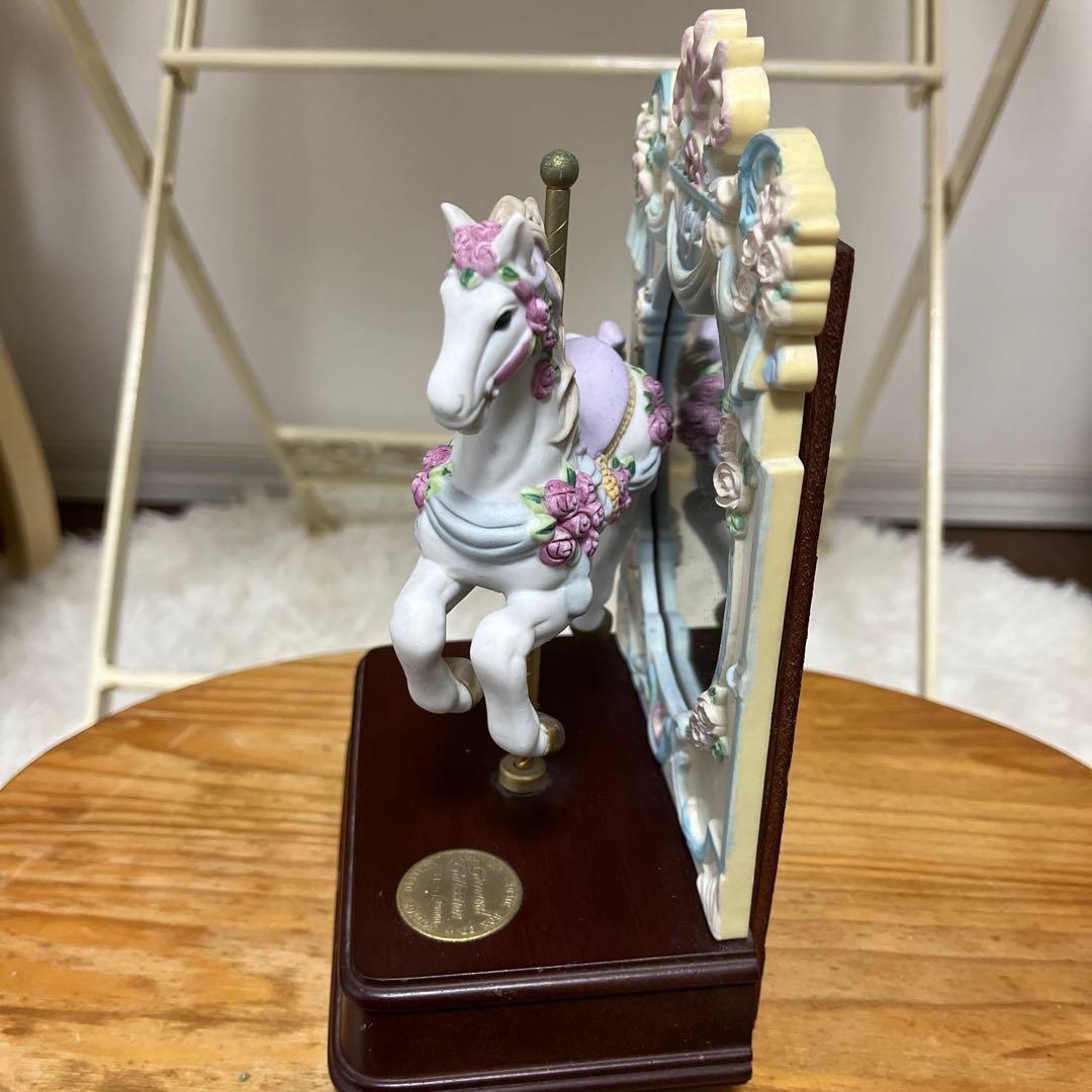 1988年ヴィンテージ　オルゴール　カルーセルコレクション　木馬　④