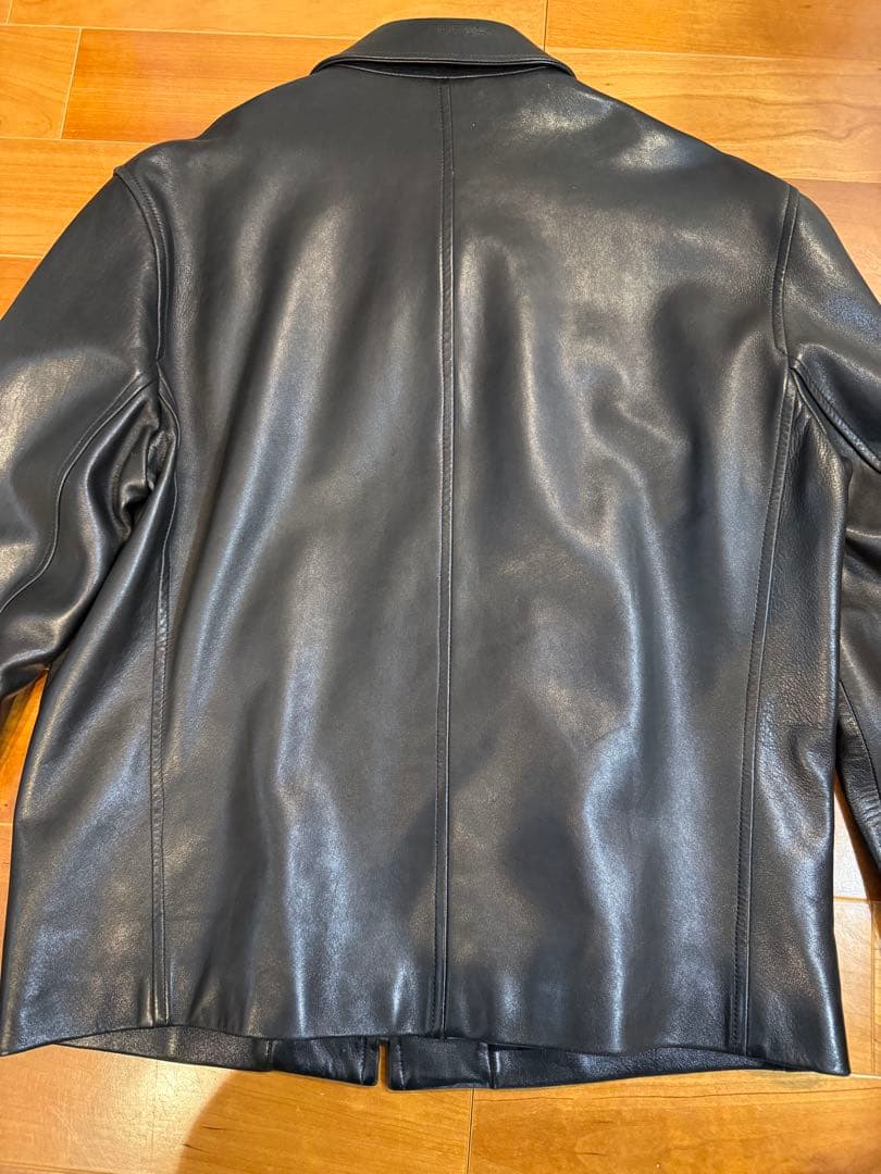 グッチ　GUCCI　シングルレザージャケット　サイズ50 羊革