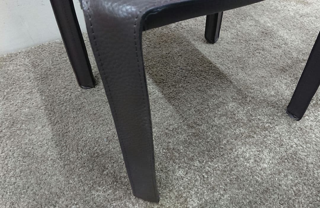 正規品 カッシーナ エンボス型押 本革 412 CAB キャブ チェア-2