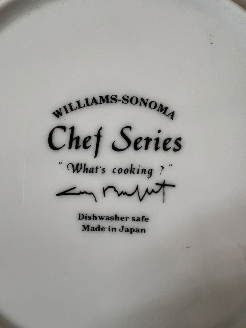 ガイビュッフェ ウィリアムズソノマ シェフ6枚 日本製 廃盤