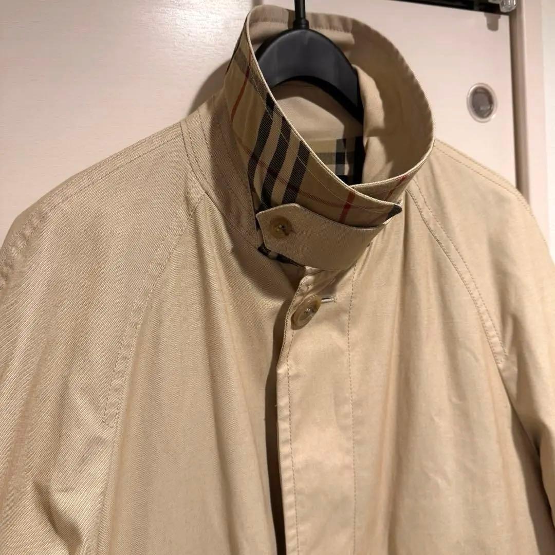 大人気‼️バーバリーロンドン 【BURBERRY】ノバチェック柄ステンカラーコート