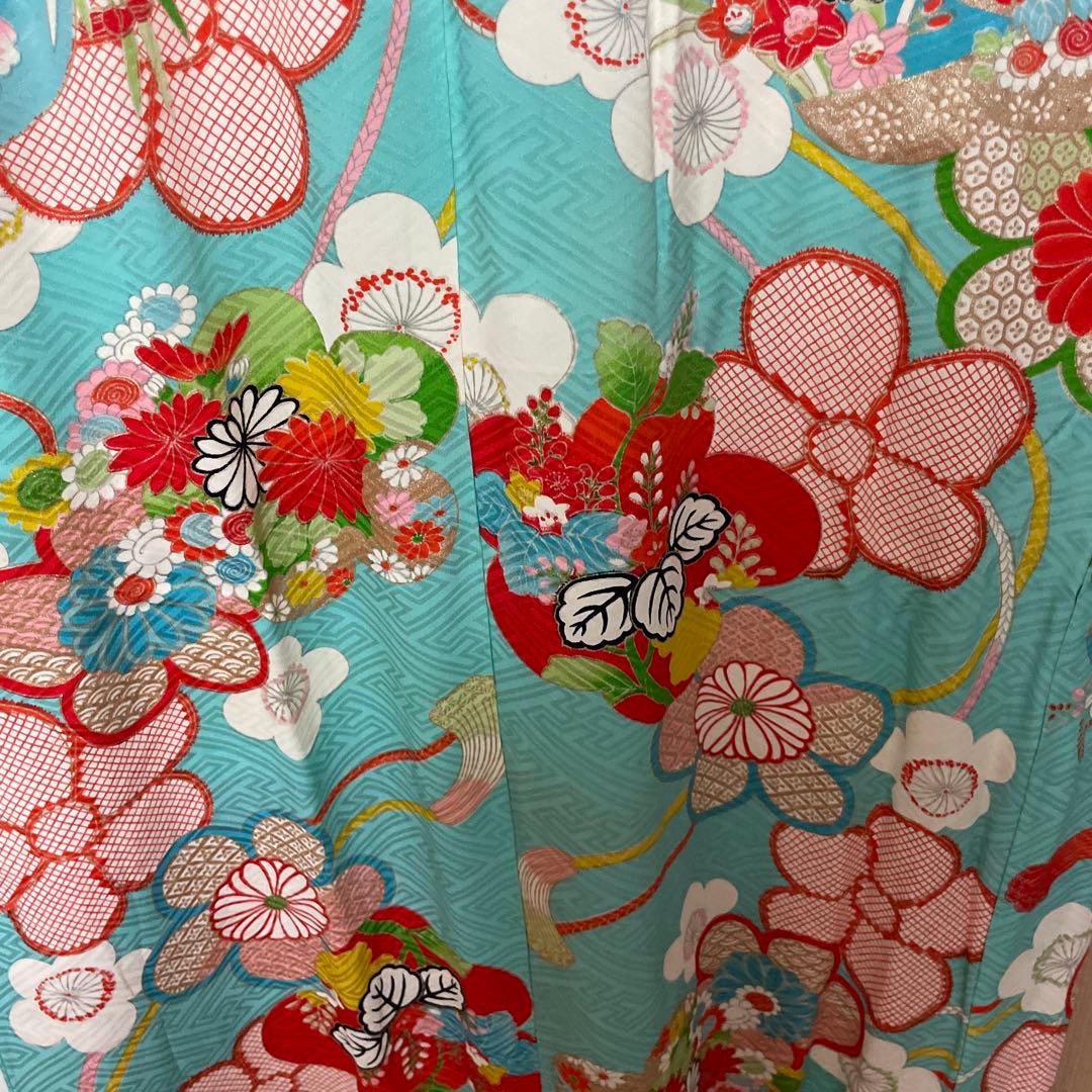 アンティーク　女の子　子供着物　大正ロマン　七五三　十三詣り着物