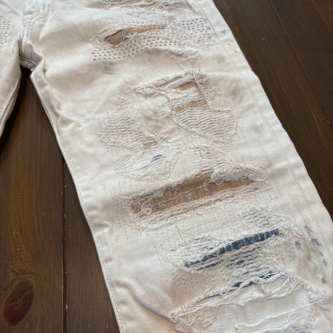 希少 生産中止 DENIM & SUPPLY ラルフローレン クラッシュデニム