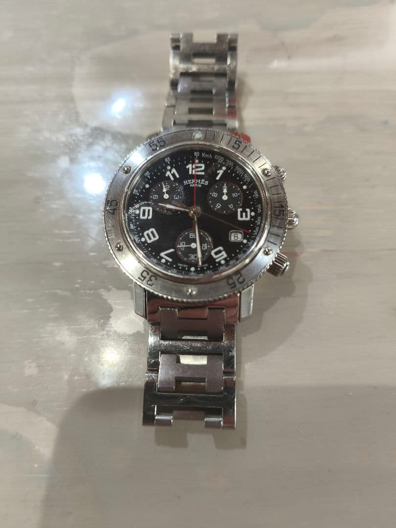 HERMES クリッパーダイバーズウォッチ　クロノグラフ