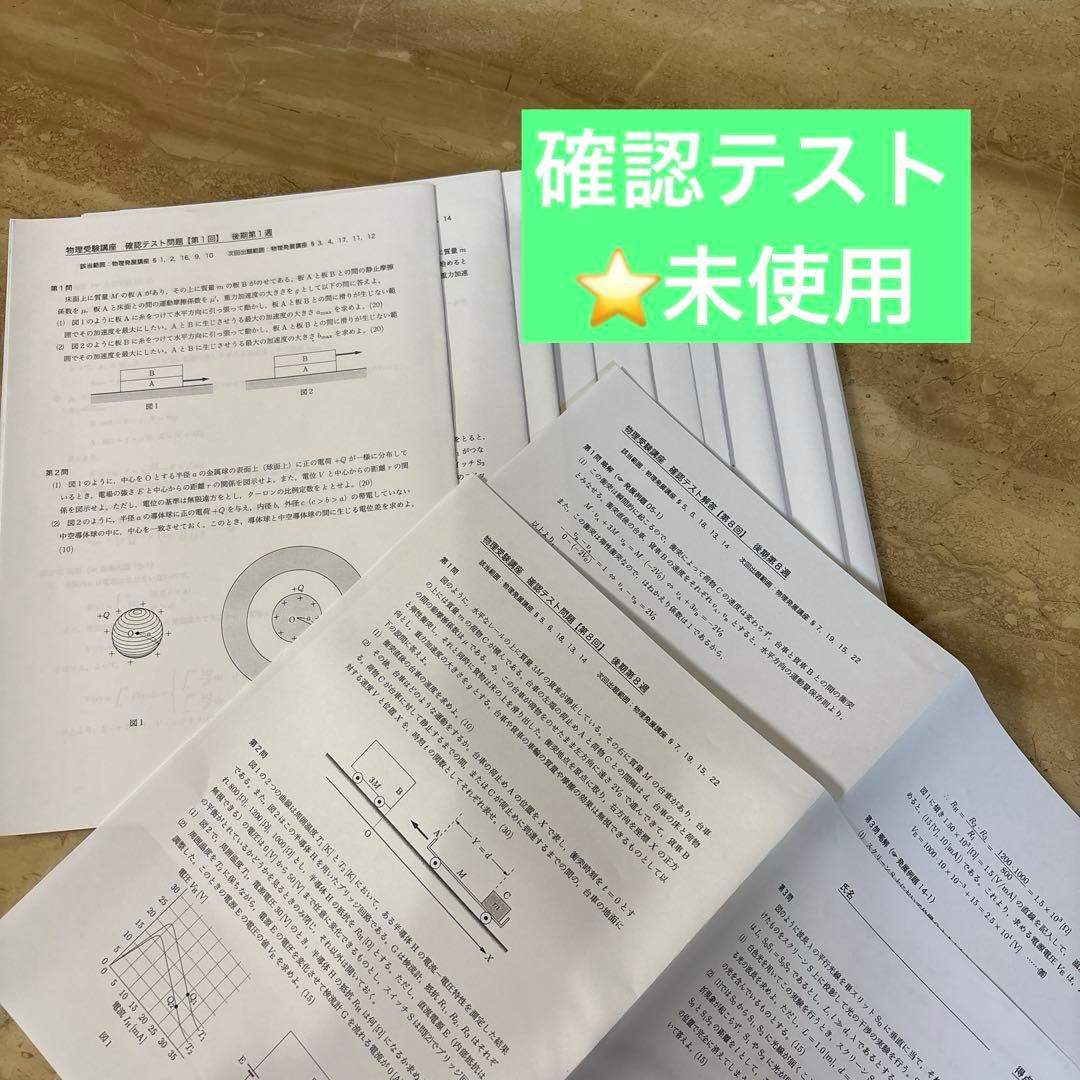 鉄緑会　高3物理確認シリーズ、発展講座、入試演習フルセット