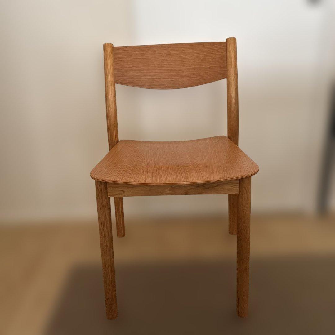 無印良品　オーク材ダイニングチェア
