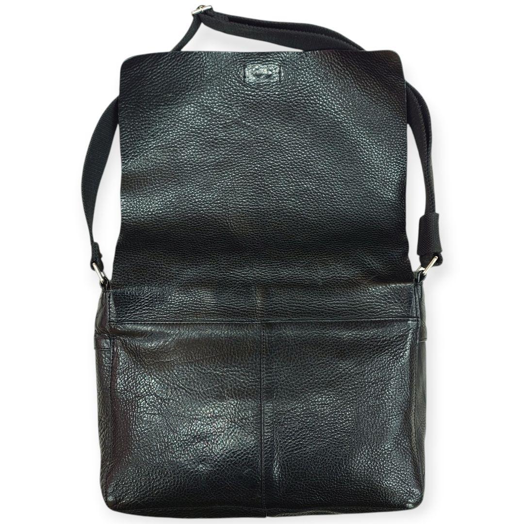 【Y2K】OLD GAP オールドギャップ カウレザー メッセンジャーバッグ 黒