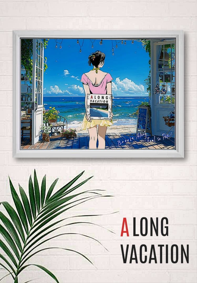 大瀧詠一 / ロンバケ・シリーズ〖A4サイズ写真ポスターフレーム付き６点セット〗