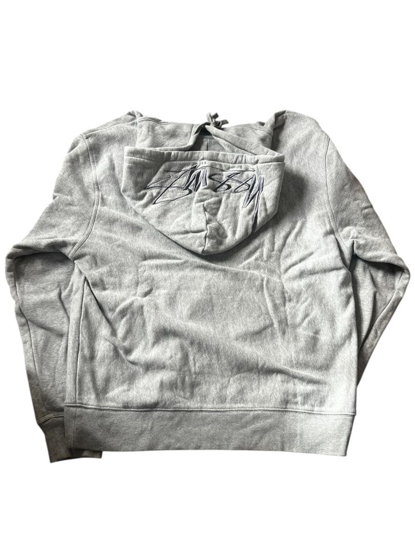 お値下げ STUSSY フードロゴ 刺繍 パーカー