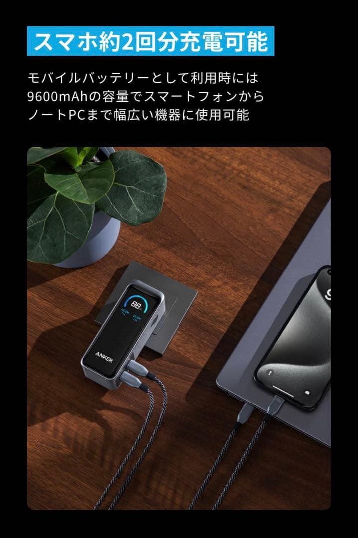 【新品・未開封】Anker Prime Power Bank 9600mAh