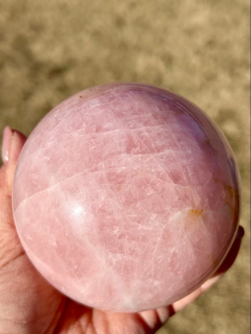 超大玉1kg❣️⭐️ローズクオーツ❤︎スフィア　ラブ　 愛情　⭐️