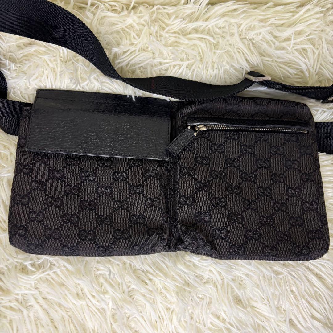 GUCCIグッチ⭐︎ボディバッグ⭐︎GGパターン⭐︎ブラック⭐︎