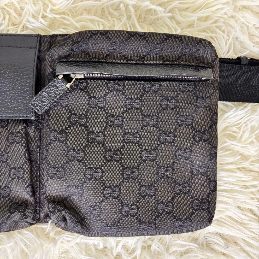 GUCCIグッチ⭐︎ボディバッグ⭐︎GGパターン⭐︎ブラック⭐︎