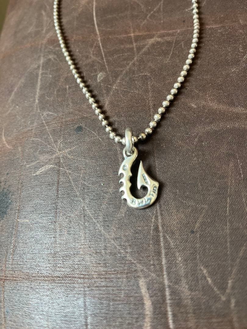 ビルウォールレザー　シルバーアクセ　チェーン　トップ　BWL フィッシュフック