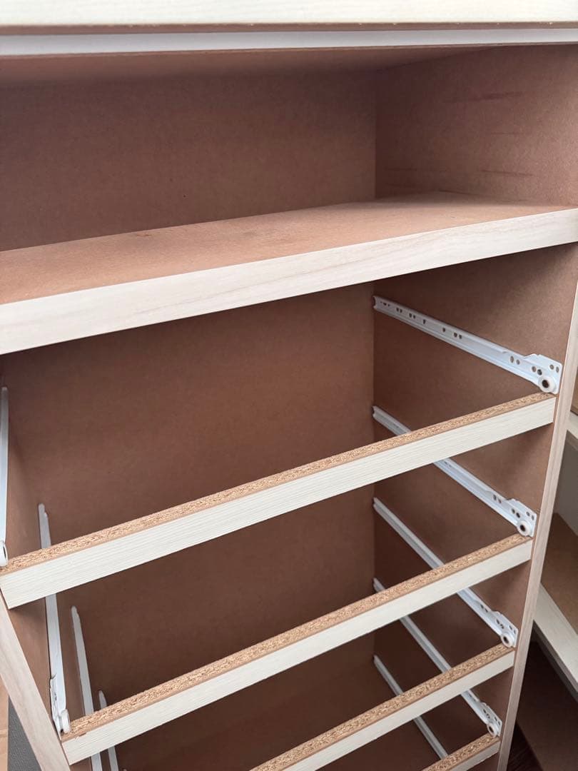 【ニトリ】ハイチェスト エレアK 6段 ホワイトウォッシュ 幅60