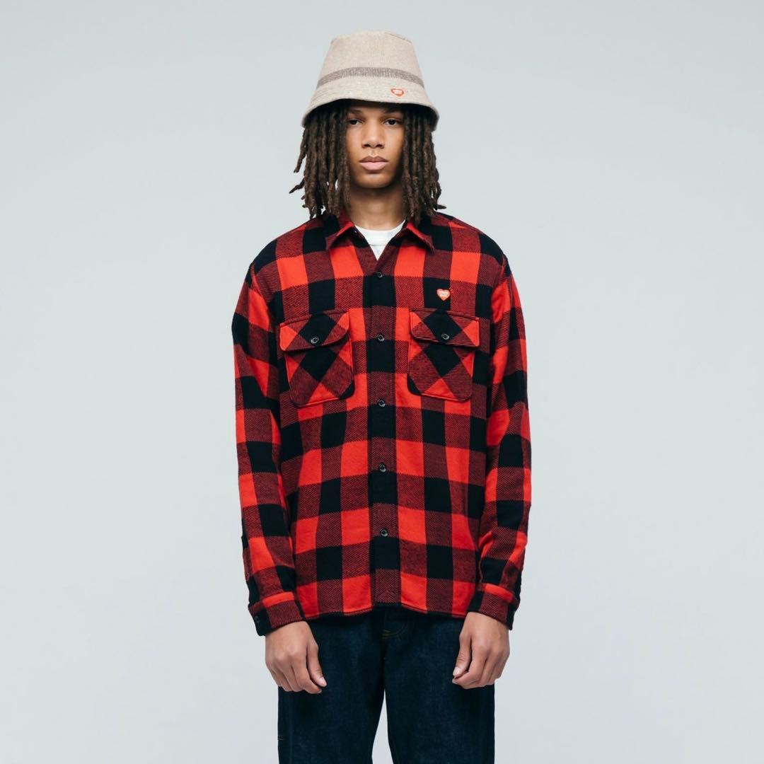 即完！ ヒューマンメイド バッファローチェック シャツ ／ 検 redwing