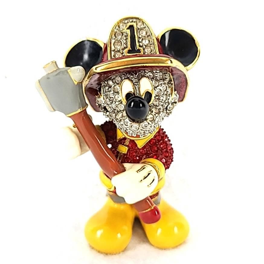 ◆美品◆ディズニー　アリバスブラザーズ　ミッキー　スワロフスキー　置物