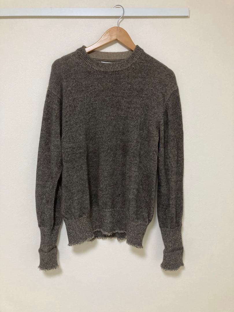 MAATEE&SONS ブラックアルパカ ひょっとこP/O SWEATER