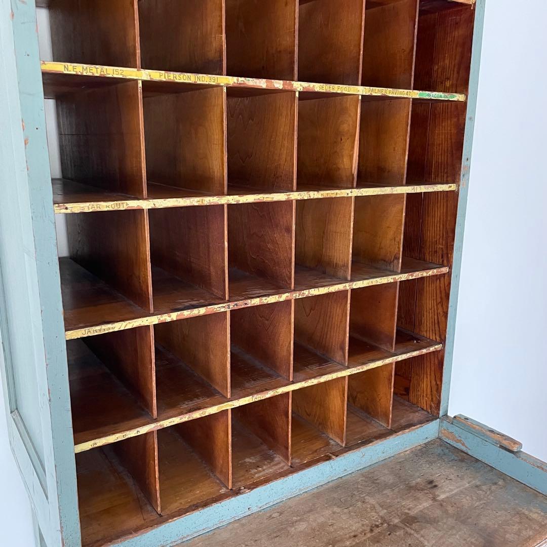 ペイント仕分け棚 イギリスアンティーク 什器 家具 棚　ラック