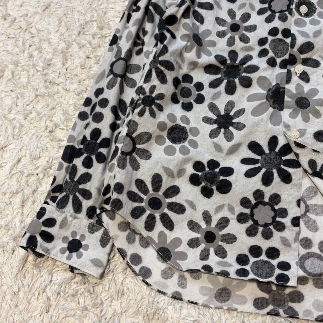 未使用級✨BLACK COMME des GARÇONS 花柄シャツ XS
