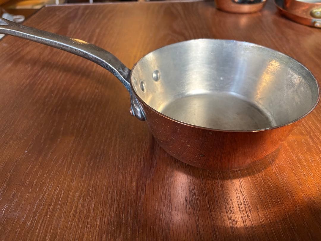 フランス製 銅片手鍋 ソースパン 口径約18cm MADE IN FRANCE