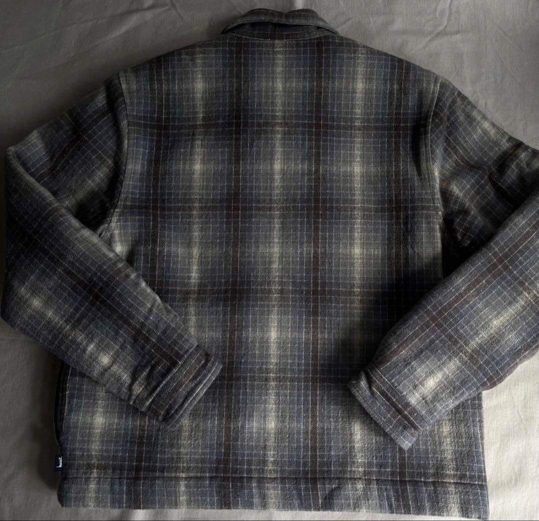 ジャケット・アウター STUSSY Heavy Brushed Plaid Zip Up Shirt