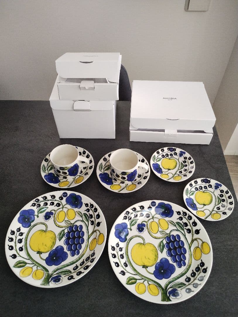 新品　正規品　ARABIA　パラティッシ　8点セット　アラビア　プレート　カップ