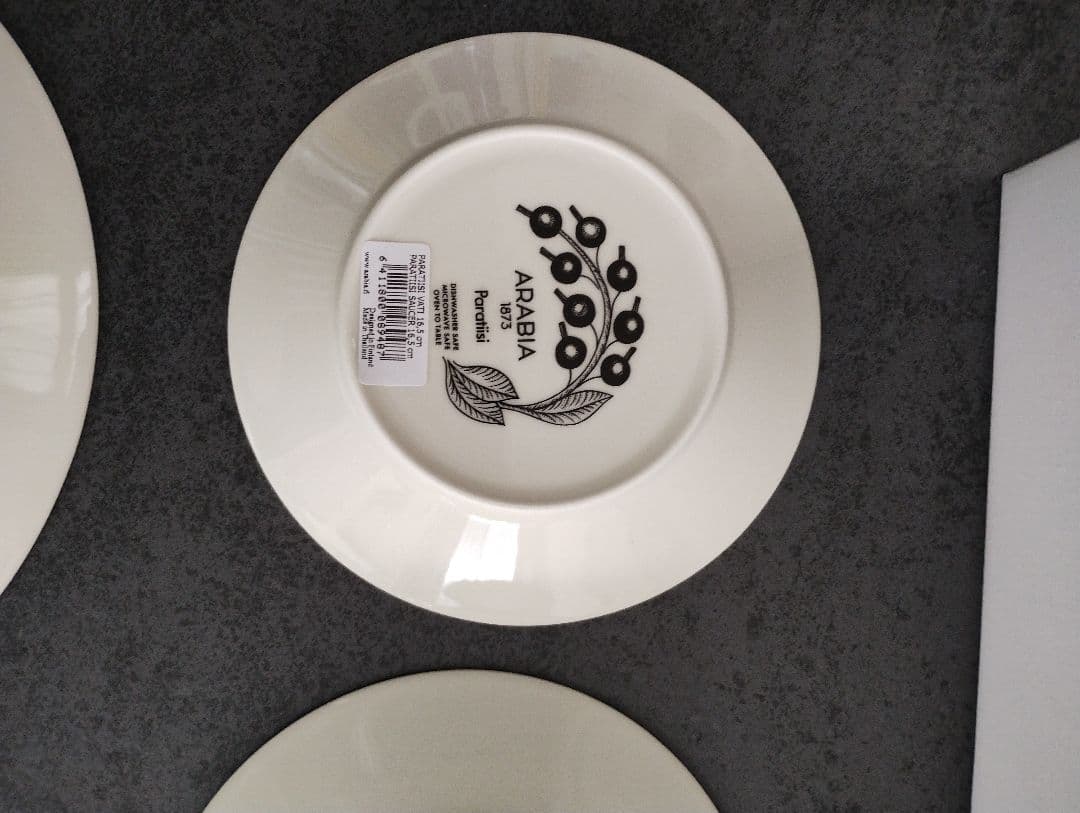 新品　正規品　ARABIA　パラティッシ　8点セット　アラビア　プレート　カップ