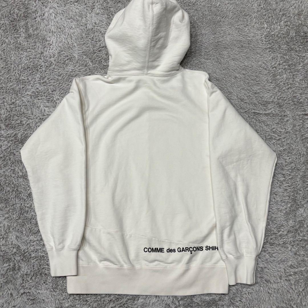 Supreme Comme des Garçons Hooded white